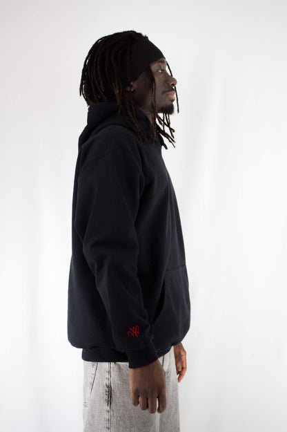 Sweat Noir à capuche YA2NE